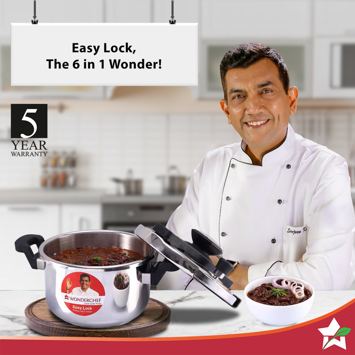 Wonderchef clip best sale on cooker