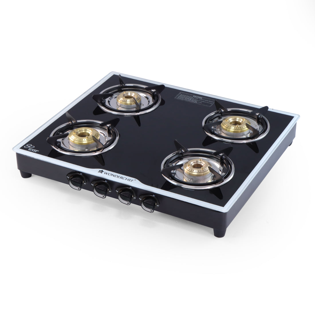 4 plate glass top stove