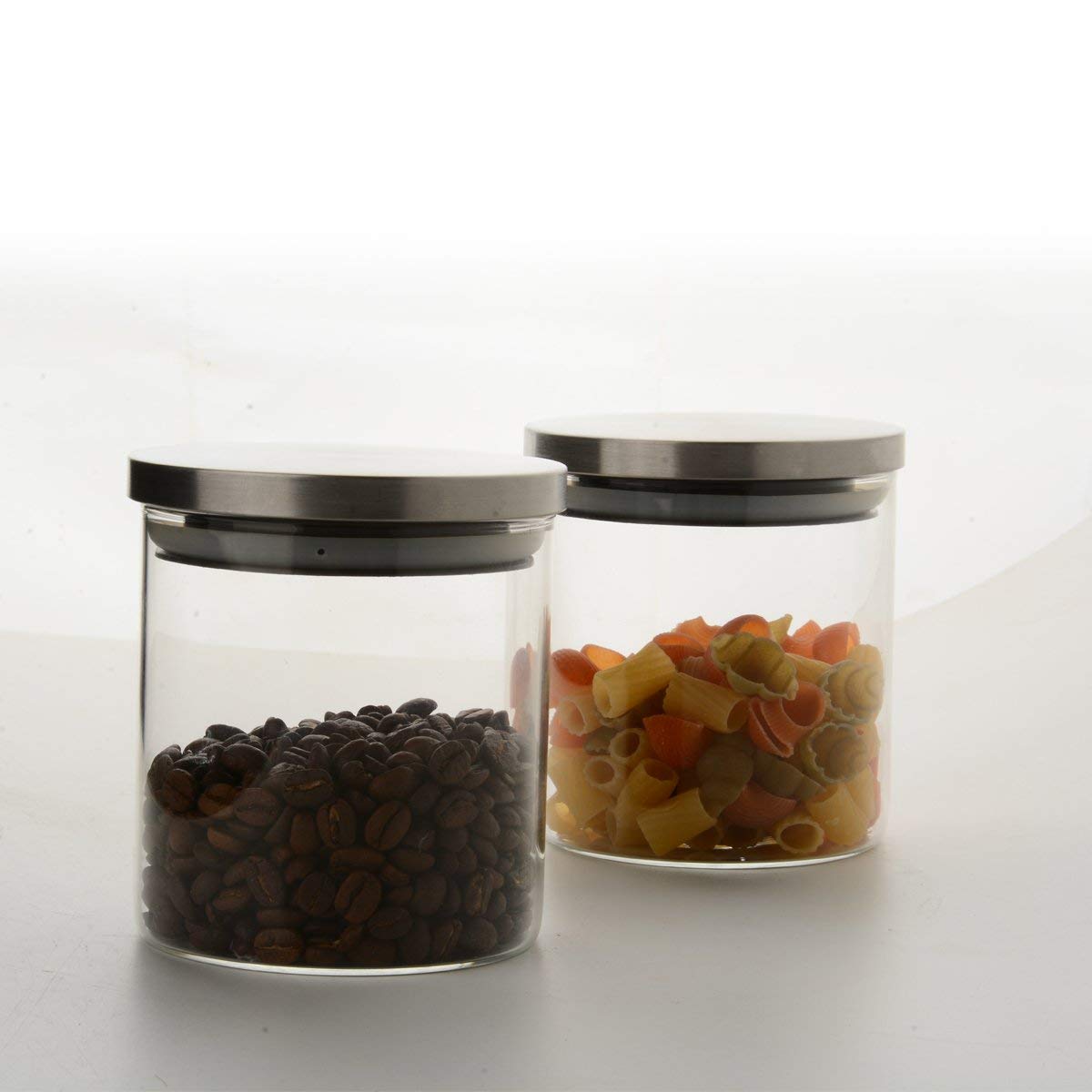 Classic Borosilicate Square Glass Air Tight Jar 1100ml