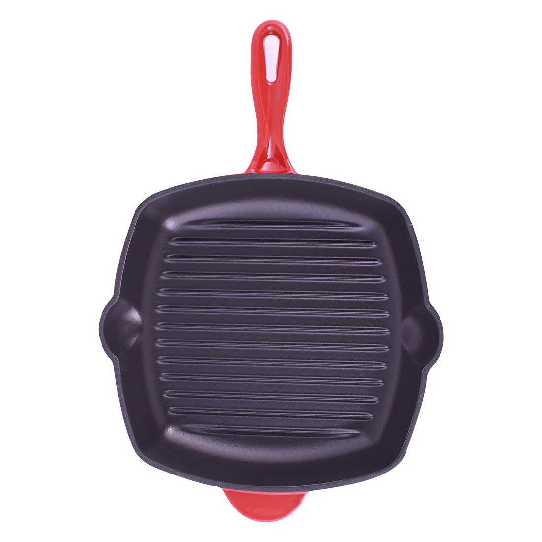 Wonderchef Ferro Cast-Iron 26cm Grill Pan - Red