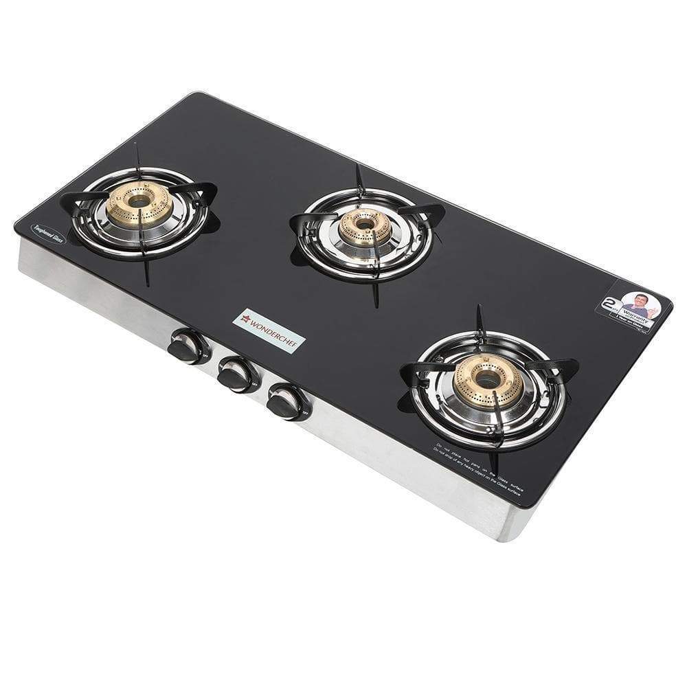 wonderchef 3 burner glass cooktop