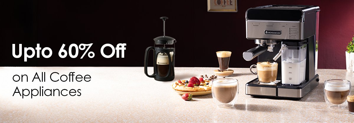 Buy Coffee Machine Online Get Upto 50% Off | Wonderchef