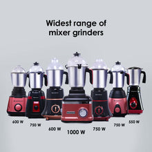 Load image into Gallery viewer, Wonderchef Renewed Vietri Mixer Grinder | 550W | 3 Anti-rust Stainless Steel Jars and Blades | 3-speed Knob