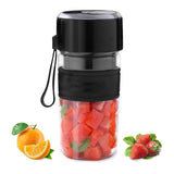 Nutri-cup Zip Portable Blender | 350ml | Blend & Sip with Flip Top Sipper Lid | For Smoothies, Juices, Shakes, Coffee | 2000 mAh Battery | 20 Blending Cycles in One Charge | Type C Charging | Black