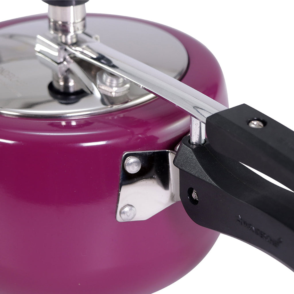 Regalia Induction Base 3L Pressure Cooker with Inner Lid, 2 Years Warranty, Purple