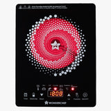 Easy Cook Hot Plate Infrared Cooktop with Feather Touch Control & 6 Power Settings|2200 Watt Induction Cooktop|Pre-set Menus for Soups, Curries, Dals, Saute Masala|Crystal Glass Top Surface| LED Digital Panel | Smart Touch Buttons| 1 Year Warranty