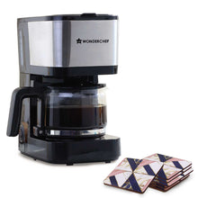 Load image into Gallery viewer, Regalia Pronto Coffee Maker + Coaster Set Gift Combo | Brew Coffee Machine | 6 Cups of Coffee in One Go | Set of 6 Coasters | Abstract Design | 2 Year Warranty on Coffee Maker