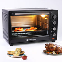 Load image into Gallery viewer, Oven Toaster Griller (OTG) - 48 L | With Rotisserie | Auto-Shut Off | Heat-Resistant Tempered Glass | 6-Stage Heat Selection Bake, Grill, Roast | Easy to Clean | Black | 2 Year Warranty