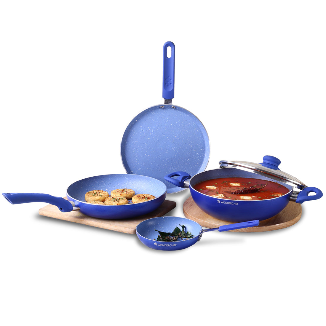 Wonderchef Royal Velvet 5-piece Purple Set