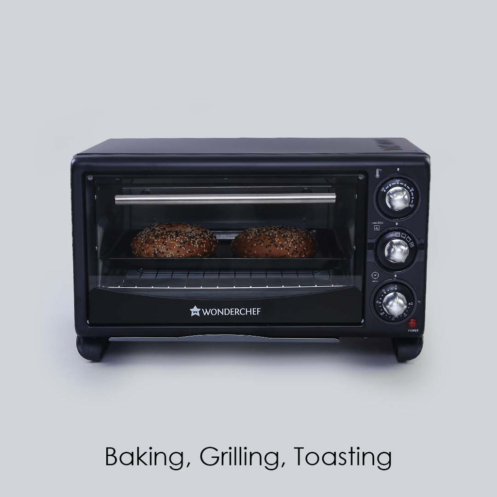 Wonderchef Renewed Oven Toaster Griller (OTG) - 21L | Auto Power-Off with Bell | Heat Resistant Glass Window | 1380W