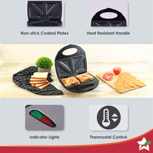 WONDERCHEF Deep Pocket Sandwich Maker Toast Price in India - Buy