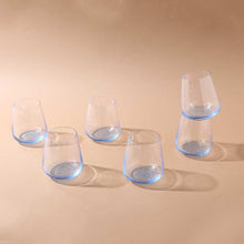 Load image into Gallery viewer, Modena Whiskey Glass Blue 400 ml (Set of 6)