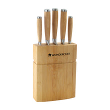 Load image into Gallery viewer, Razor Knife Block Set, Anti-rust Stainless Steel, Straight and Serrated Knives, 20.3 CM