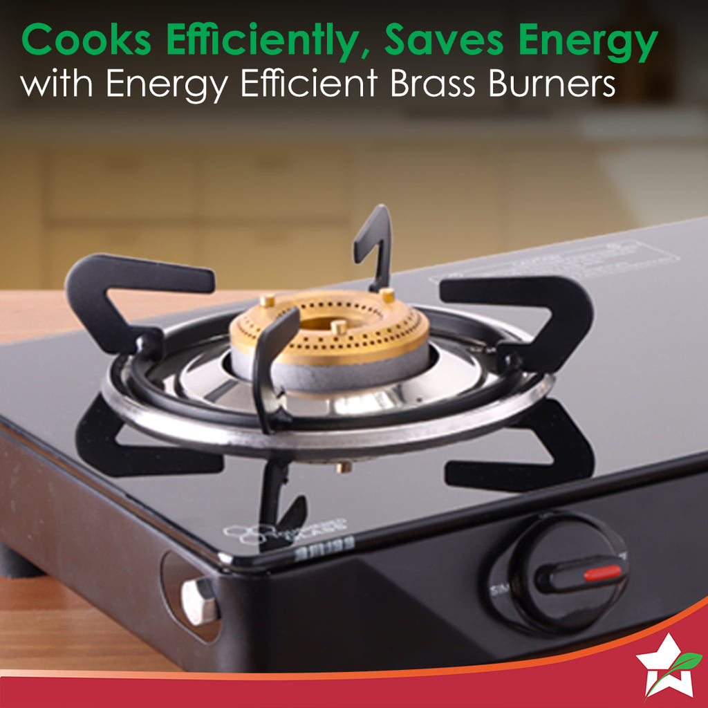 Zest Neo Cooktop | 2 Burners (1 Medium, 1 Small) | Premium Glass Surface | Space Saving Design | Brass Burners | ISI Approved | Free Gas Lighter and Kitchen Knife | 2-Year Warranty