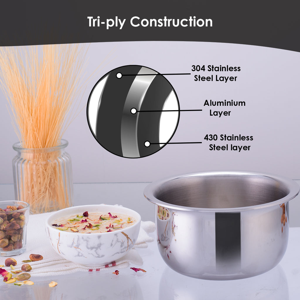 High Quality 3L 304 stainless steel rice cooker inner container
