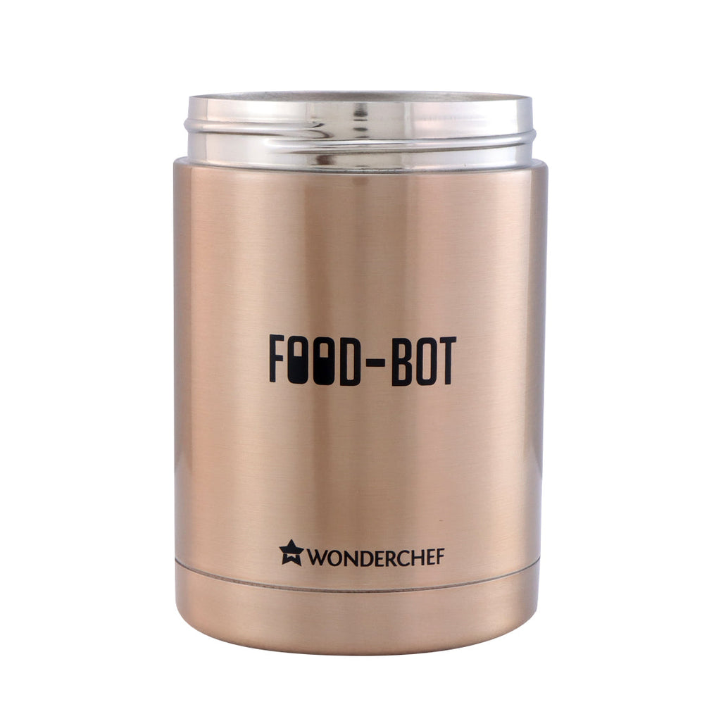 Food Bot, 500ml, Stainless Steel Vacuum Insulated, Spill & Leak Proof