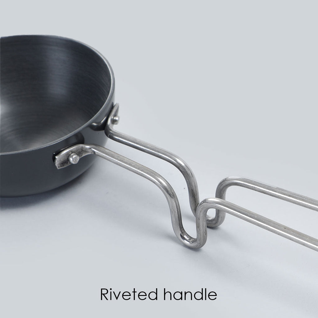 Aluminium Hard anodized Tadka Pan Large