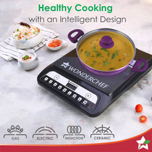 Load image into Gallery viewer, Royal Velvet Non-stick 26cm Kadhai with Lid and Handles | Glass Lid | Induction Ready | Soft-touch handles |Non – Toxic I Virgin Aluminium| 3 mm thick | 2 year warranty | Purple