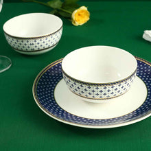 Load image into Gallery viewer, Sicilia Fine Bone China Bowl - Royal Blue - Set of 2 Pcs