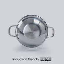 Load image into Gallery viewer, Stanton 24 cm Non-stick Kadhai/Kadai with Lid - 2 Litre | 3 ply steel