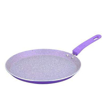 Load image into Gallery viewer, Celebration  Aluminum Non-Stick Cookware 5 pc Set | Kadhai with Glass Lid 24cm, Grill Pan 24cm, Dosa Tawa 28cm, Mini Fry Pan 12cm  | Induction Bottom | Soft Touch Handles | Pure Grade Aluminium | PFOA Free | 2 Year Warranty | Purple