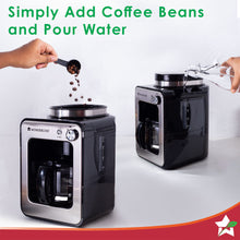 Load image into Gallery viewer, Wonderchef Renewed Regalia Bean-to-Cup Brew Coffee Maker with Grinder |Brews 4 cups | Glass Carafe | Easy Control Dial | Steel | 1 Year Warranty