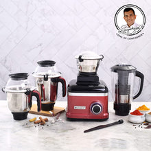 Load image into Gallery viewer, Sumo Rust DLX Mixer Grinder with 4 Stainless Steel Jars, 1000 W in Rust