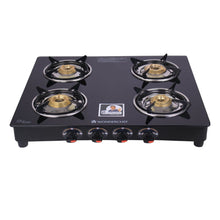 Load image into Gallery viewer, Wonderchef Ruby Black 4 Burner Glass Cooktop - Wonderchef