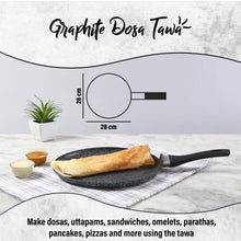 Load image into Gallery viewer, Graphite Dosa Tawa 28 cm, 3 Years Warranty