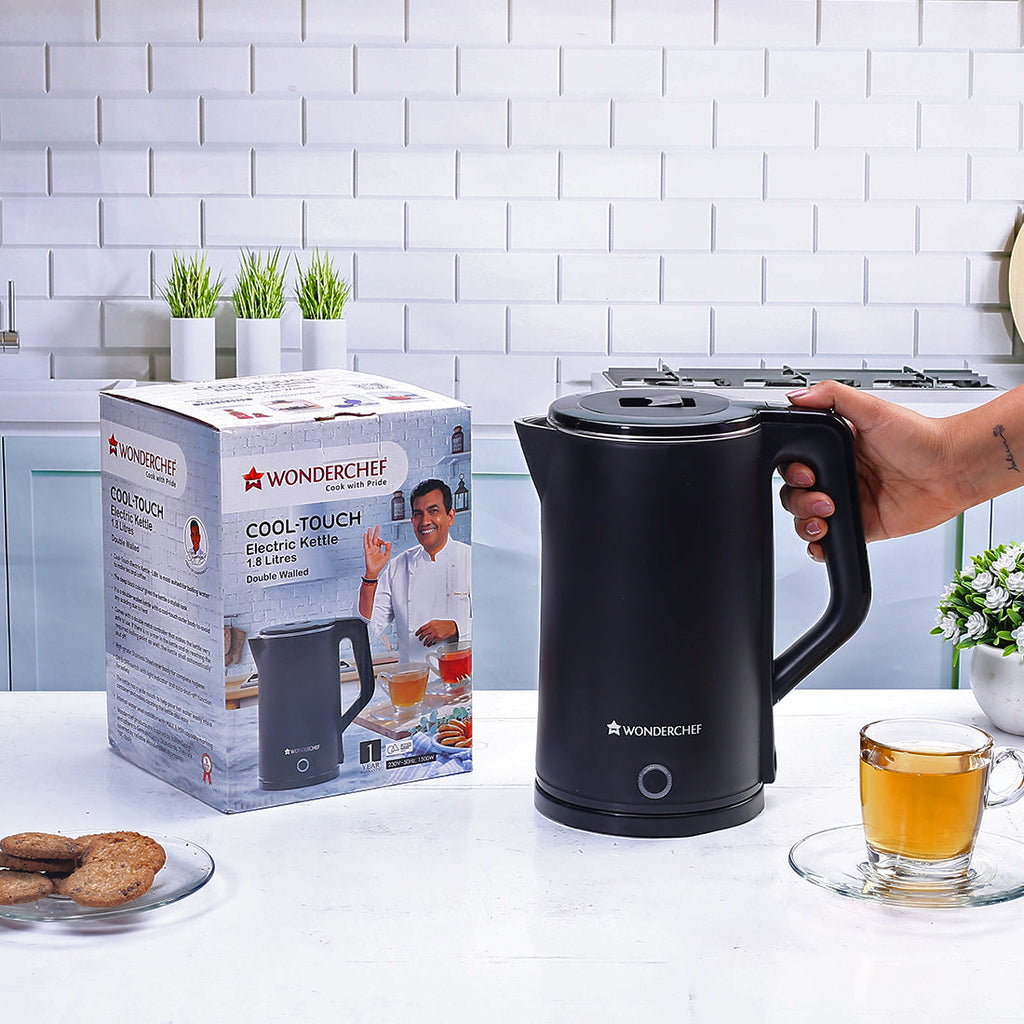 Wonderchef Renewed COOL-TOUCH Electric Kettle | 1500 W | 1.8 L | 1 Year Warranty