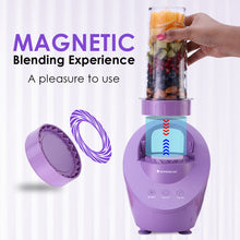 Load image into Gallery viewer, Magneto Blender | Smoothie &amp; Juice Maker | World’s Safest with Magnetic Induction Tech | Variable Speed | Automatic with 60-sec auto-stop | Portable with Sipper Jar | 2-Year Warranty