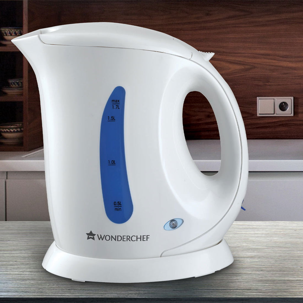 Acura Automatic Electric Kettle, 2000W, White & Blue