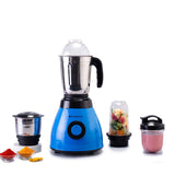 Acura Blender Pro Mixer Grinder 500W, 230V~50Hz, 4 Jars( 2 Stainless Steel + 2 Polycarbonate Jars), Black & Blue, 5 Years Warranty