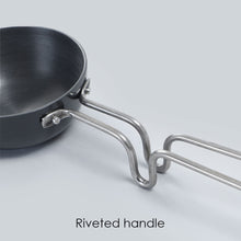 Load image into Gallery viewer, Aluminium Hard anodized Tadka Pan Large