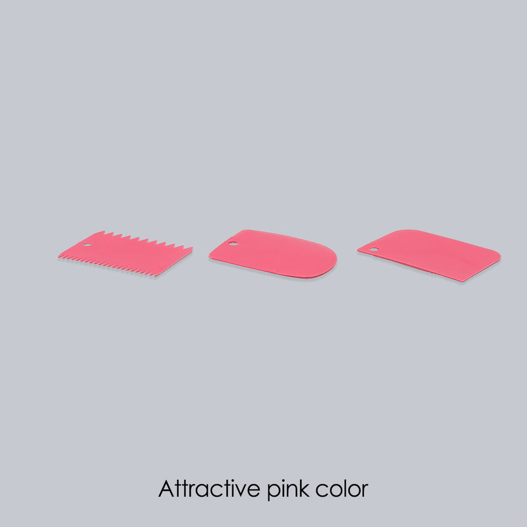 Ambrosia Cake Scrapers (3-in-1)- Pink