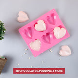 Ambrosia Silicone 3D Heart Shaped Mould - Pink