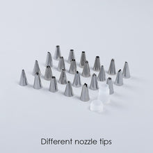 Load image into Gallery viewer, Ambrosia Stainless Steel Cake Decorator Nozzle- 24Pc