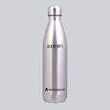 Aqua-Bot, 1000ml, Double Wall Stainless Steel Vacuum Insulated Hot and Cold Flask, Spill & Leak Proof, Silver, 2 Years Warranty