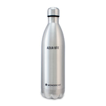 Load image into Gallery viewer, Aqua-Bot, 750ml, Double Wall Stainless Steel Vacuum Insulated Hot and Cold Flask, Spill &amp; Leak Proof, Silver, 2 Years Warranty