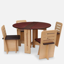 Load image into Gallery viewer, Birdy Dining Table with 4 Chairs Rosewood Finish