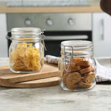 Bormioli Fido 2 Pc Set Glass Jar Container Medium