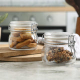 Bormioli Fido 2 Pc Set Glass Jar Container Small