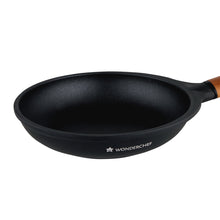 Load image into Gallery viewer, Caesar 20 cm Non-Stick Fry Pan | Induction Bottom | Wooden Handle | Die-Cast Aluminium | Frying Pan Non Stick | 1L | 5mm | 5 Years Warranty | Black