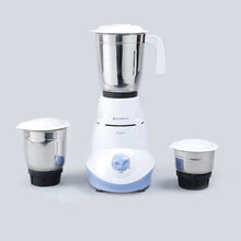 Load image into Gallery viewer, Capri Mixer Grinder 550W With 3 Stainless Steel Jars (White &amp; Blue)