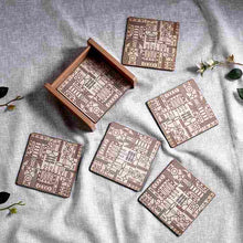 Load image into Gallery viewer, Casablanca Coaster Geometric Pattern - Set of 6 pcs