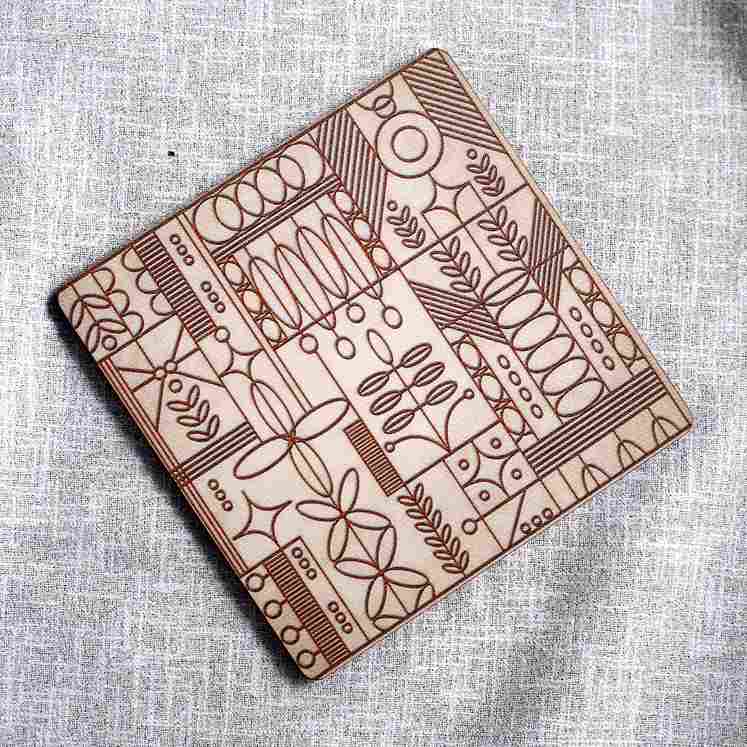 Casablanca Coaster Geometric Pattern - Set of 6 pcs