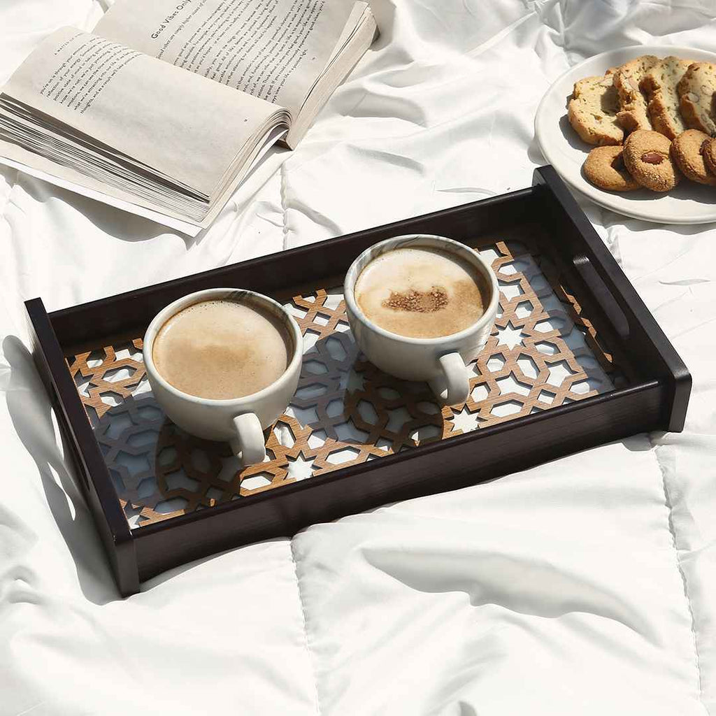 Casablanca Ornamental Tile Glass Tray -Small