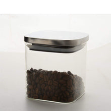 Load image into Gallery viewer, Classic Borosilicate Square Glass Air Tight Jar 700 ml