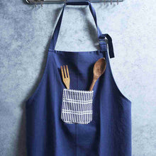 Load image into Gallery viewer, Como Apron with pockets - Blue