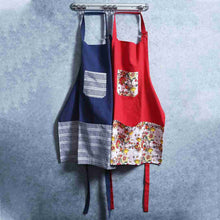 Load image into Gallery viewer, Como Apron with pockets - Blue